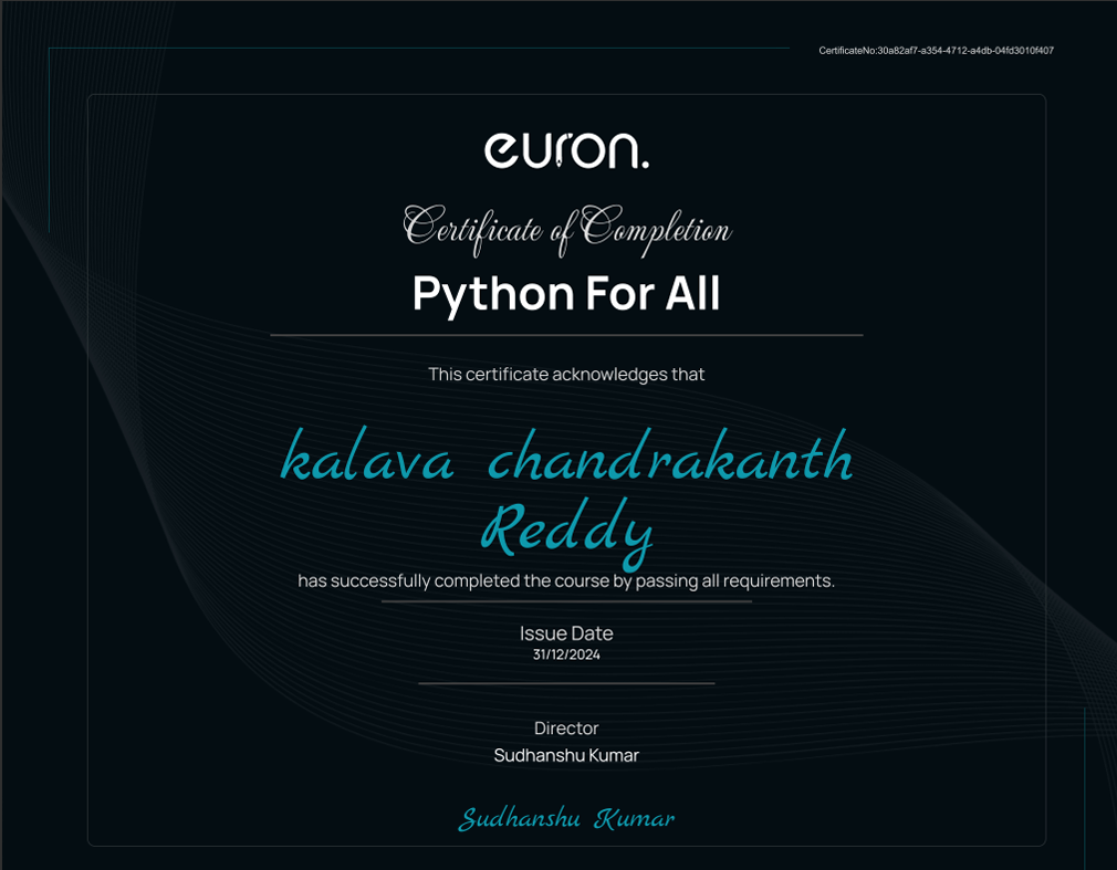 Python Certificate